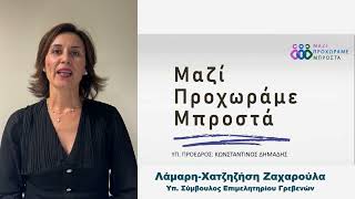 Λάμαρη-Χατζηζήση  Ζαχαρουλα, υποψήφια για το ΔΣ του Επιμελητηρίου Γρεβενών