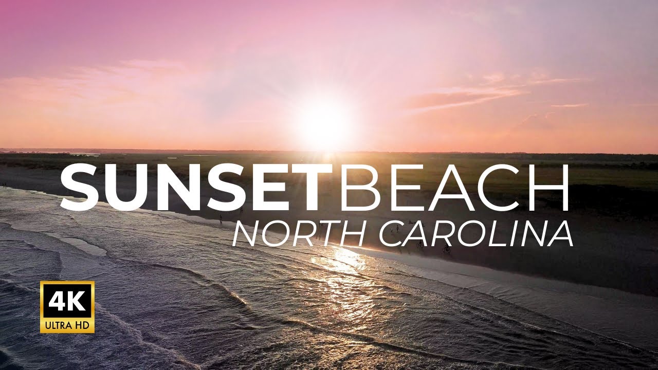 Serene Sunset Beach, North Carolina | Aerial + FPV Drone Tour (4k Chill Music)