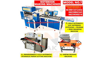 3IN1 Automatic Notebook Making Machine | Notebook Making Machine Price 📞 09814312452