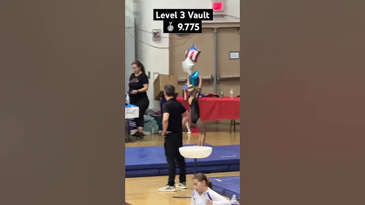 Personal best in-season level 3 vault 9.775 🥈💪🐝❤️ #gymnast #vault #tinybutmighty #gymlife #fun