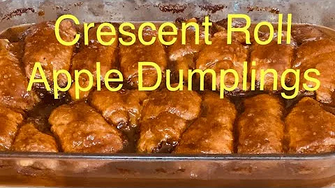 Easy Crescent Roll Apple Dumplings Recipe / Apple Dessert Recipe