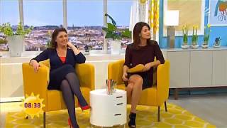 marleneschule2  Marlene Lufen upskirt hot legs high heels downblouse