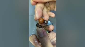 Cách xỏ vòng đá/ phong thuỷ, bằng dây cước co dãn siêu bền