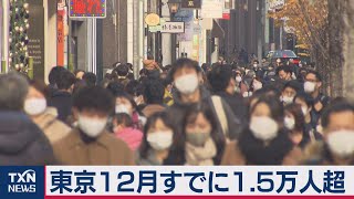 東京12月すでに1.5万人超（2020年12月27日）