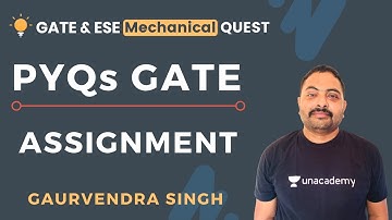 Assignment | GATE Previous Year Questions | GATE/ESE 2021 | Gaurvendra Singh