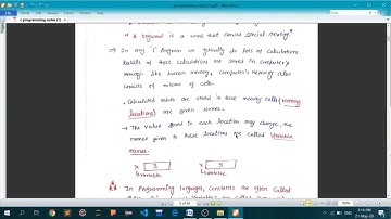 SAITM B TECH 2ND SEM APPLIED SCIENCE PROGRAMMING FOR PROBLEM SOLVING LECTURE 19