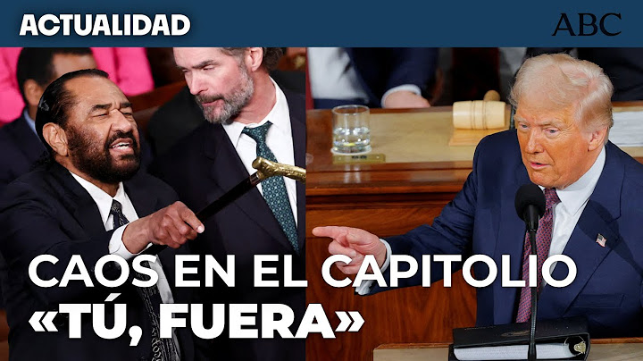 TRUMP EXPULSA del CAPITOLIO a un diputado DEMÓCRATA que le INCREPA DURANTE SU DISCURSO