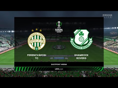 Shamrock Rovers vs Ferencvárosi TC  UEFA Europa Conference League 3 August  2023 Full Match EAFC 24 