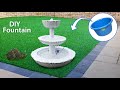 DIY Awesome Waterfall Fountain at Home using cement & Other household stuff