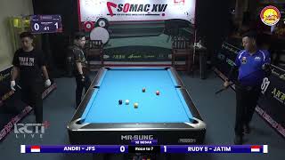 FULL MATCH SOMAC XVI & Ladies Open 2024 Andri - JFS VS Rudy S - Jatim