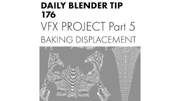 Daily Blender Tip 176 - Baking the Displacement map