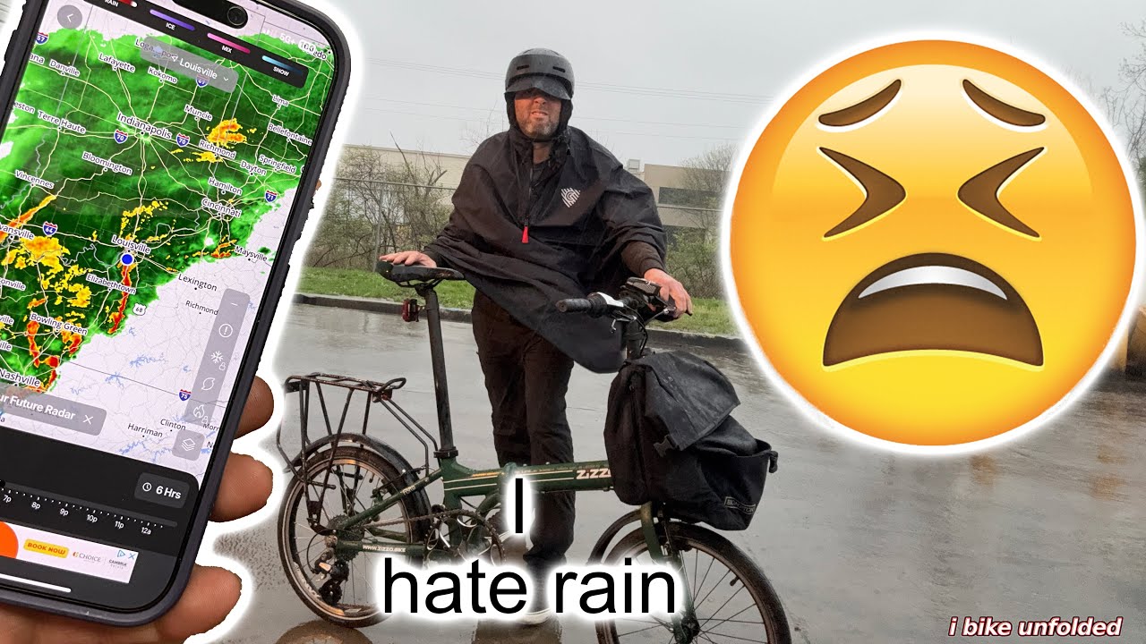 The Rain Gear I Use to Ride My folding Bike in the Rain.
