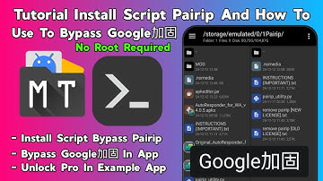 How To Install Script Pairip And Bypass Google加固 Without Root