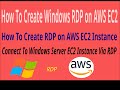 how to create windows aws ec2 instance