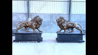 Popular Life-size Bronze Lion Statue for Sale