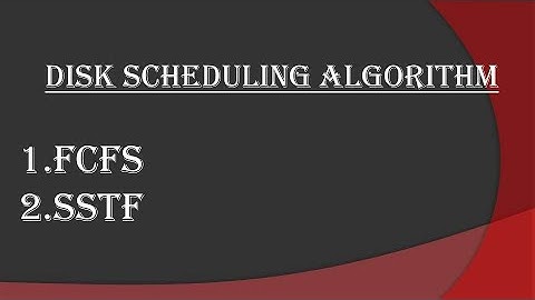 FCFS and SSTF Disk Scheduling Algorithm with solved example|Operating System