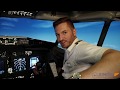 Takeoff in einer boeing 737  siminn flugsimulator