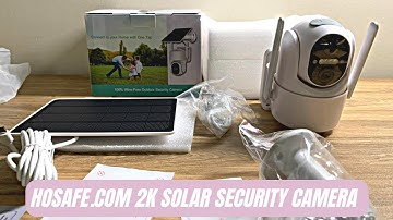 HOSAFE.COM 2K Solar Security Cameras Wireless Outdoor Review & Instructions Manual