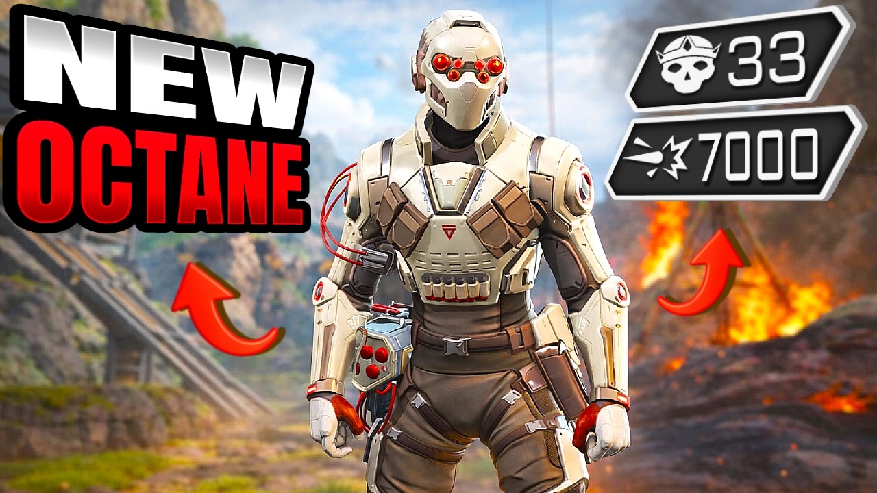 НОВЫЙ OCTANE: 33 УБИЙСТВА И 7000 УРОНА (Геймплей Apex Legends)