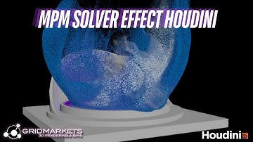 MPM Solver effect Houdini - Solaris & Karma - GridMarkets