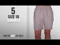 Top 10 Size 18 Shorts [2018]: EyeCatch - Womens Relaxed Comfort Elasticized Flexi Stretch Ladies