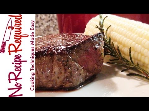 Filet Mignon with Rosemary Butter - NoRecipeRequired.com