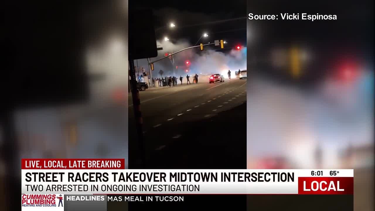 Street racers take over Tucson intersection