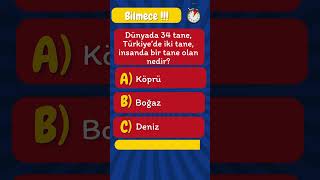 Dünyada 34 Tane, Türkiyede Iki Tane, Insanda Bir Tane Olan Nedir? Bilmece Bilmeceler