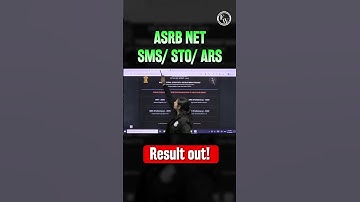 ASRB NET | SMS | STO | ARS Exam Result OUT 🚨 #Shorts #ASRBNET2025 #ASRBNET #PW