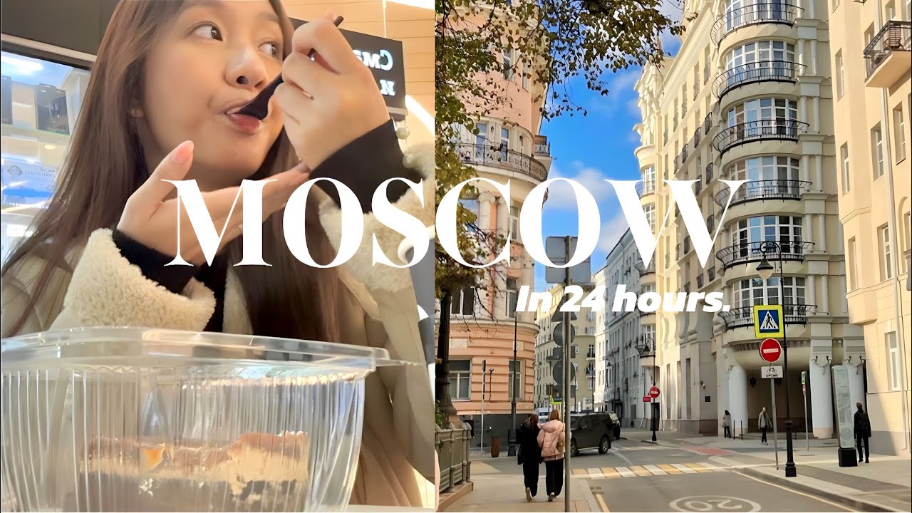 24 hours in Moscow, Russia 🇷🇺: cabin crew layover, eating, cafe, shopping