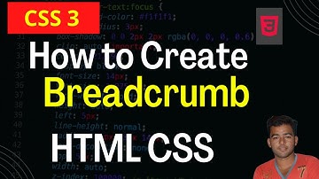 how to create breadcrumbs in html