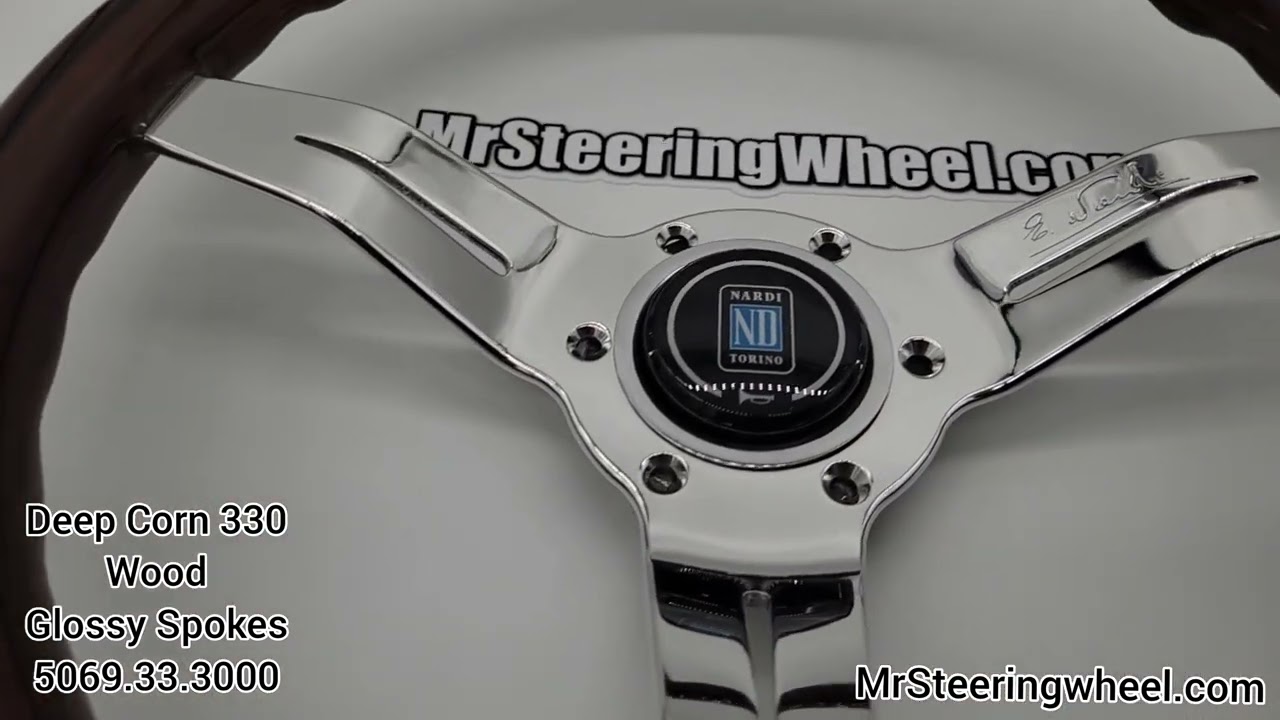 Nardi Deep Corn Wood Silver Steering Wheel | MrSteeringWheel