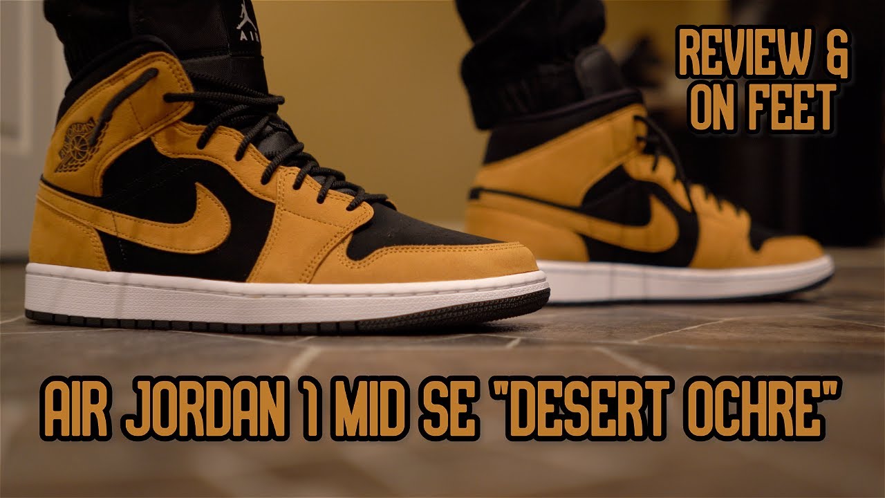 air jordan 1 mid obsidian desert ochre