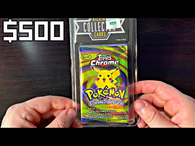 Opening a $500 Pokemon Topps Chrome Booster Pack! - YouTube Opening a $500 Pokemon Topps Chrome Booster Pack! - YouTube
