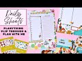 Daily sheets plan with me  flip through  planything new release