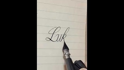 Luke with nib pen *Findtheway writing