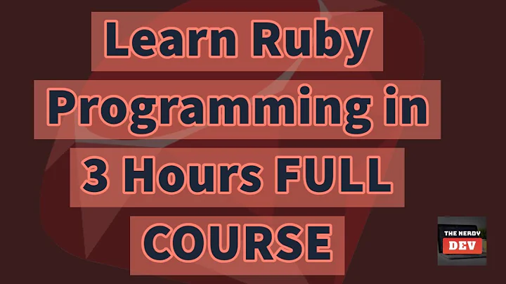 Learn Ruby Programming in 3 hours | FULL COURSE