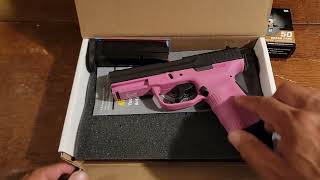 Unboxing FMK Firearms 9C1 Gen 2 Compact 4" Strikefire Handgun 9MM Pink Glock 19 "Clone" California