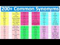 Synonyms: Learn 200  Common Synonyms | Improve English Vocabulary