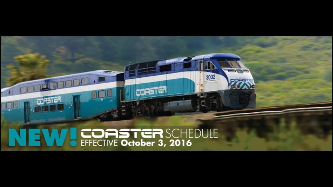 Coaster NCTD timetable YouTube