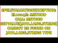 EL1004E: Method call: Method getValue(java.lang.String) cannot be found on java.lang.String type