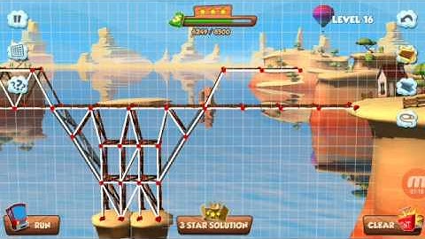 Bridge builder Level 16