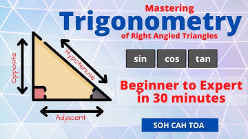 Trigonometry - Beginner to Expert in 30 minutes - Sin Cos Tan SOH CAH TOA