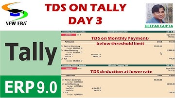 TDS on Tally Day -3 By Deepak Gupta