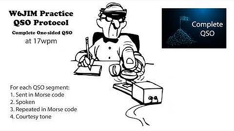 Practice QSO - Complete One-Sided - 17wpm