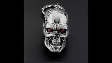 Брелок череп головы Терминатора.С Алиэкспресс.