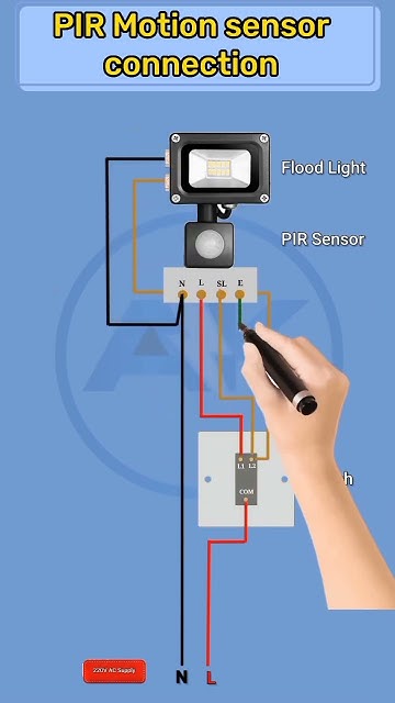 pir motion sensor connection - YouTube Circuit Diagram