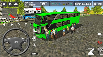 😍New Update Indonesian Bus 🚌Coach Driving Simulator ll🤩 Euro Coach Bus Simulator 🎮part-14
