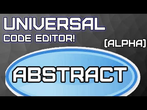 Im making a Universal Code Editor