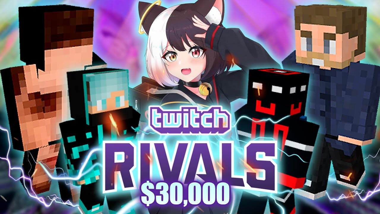 Twitch RIVALS vs 40 STREAMERS ESPAÑOLES TOP | Torneo de Minecraft PVP